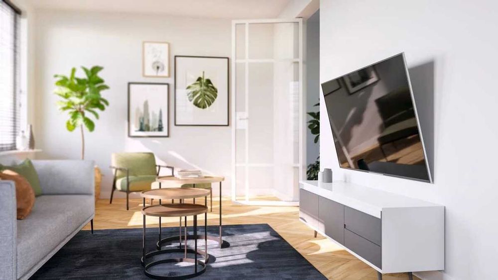 Кронштейн з нахилом для телевізора 32" 40" 42" 43" 46" 50" 55"  SECTOR TV 5 BLACK Настінне кріплення телевізорів Тримач для телевізора