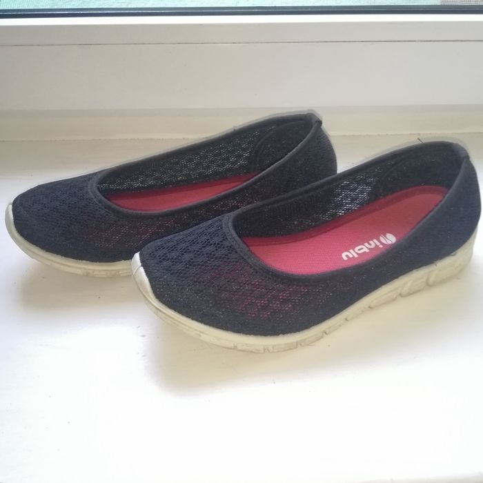 Чорні балетки в сіточку легкі