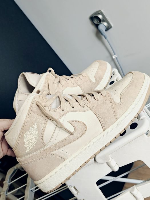 Sneakersy męskie Nike air 1 Jordan Mid SE Legend LightBrown kod producenta FJ3448-200