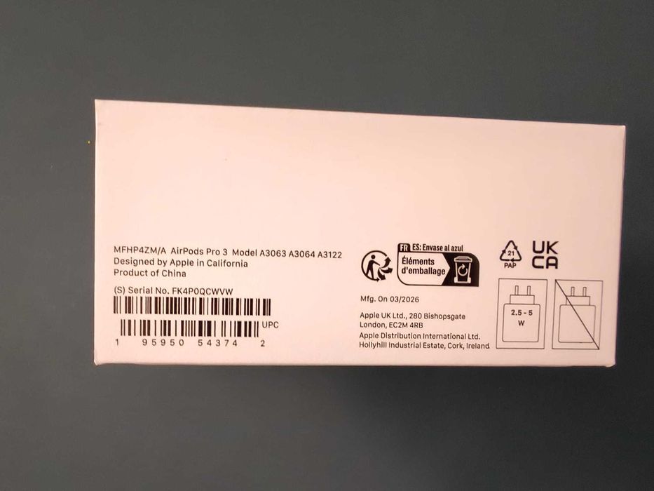 Apple AirPods Pro 3 – Novos e Selados