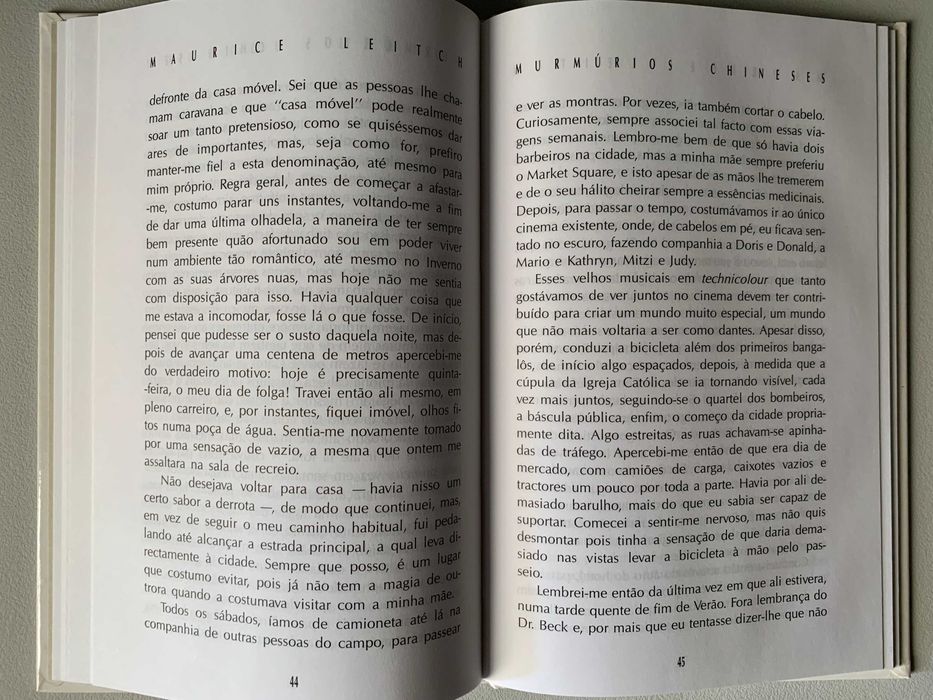 Murmúrios Chineses, de Maurice Leitch