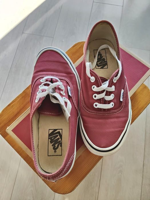 Buty Vans Authentic 37 Bordowe Unisex Damskie Męskie
