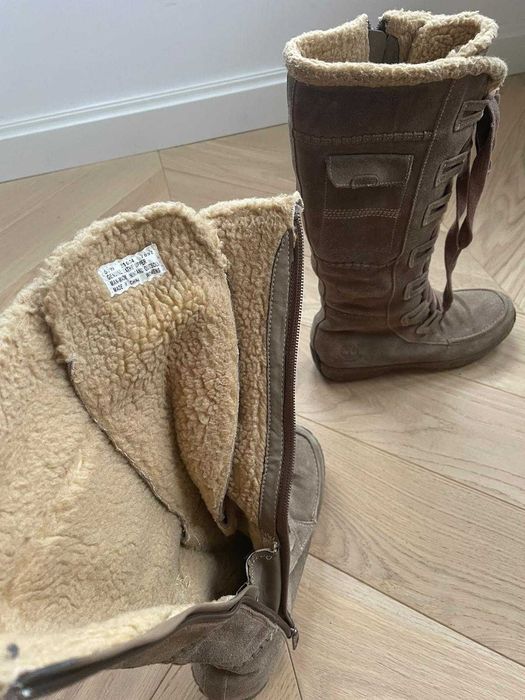 Kozaczki dziewczęce Timberland r.36,5 skóra zamszowa