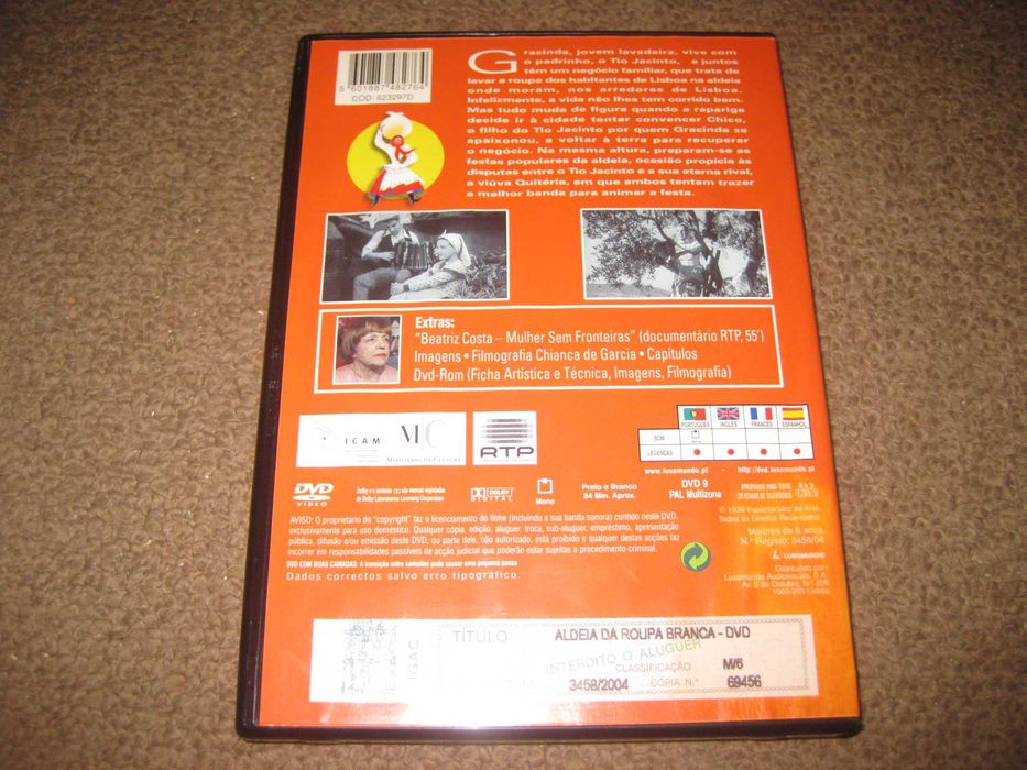 DVD "Aldeia da Roupa Branca" com Beatriz Costa