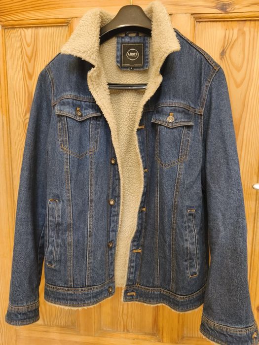 Kurtka jeansowa z kożuszkiem rozmiar L - J.Boyz,Lee, Wrangler, Levi's