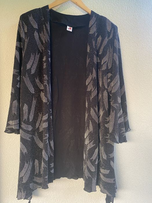 Kardigan błyszczący elegancki wizytowy MAGWA XL