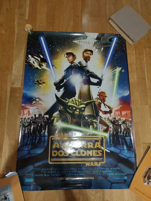 Grande poster publicitário star wars