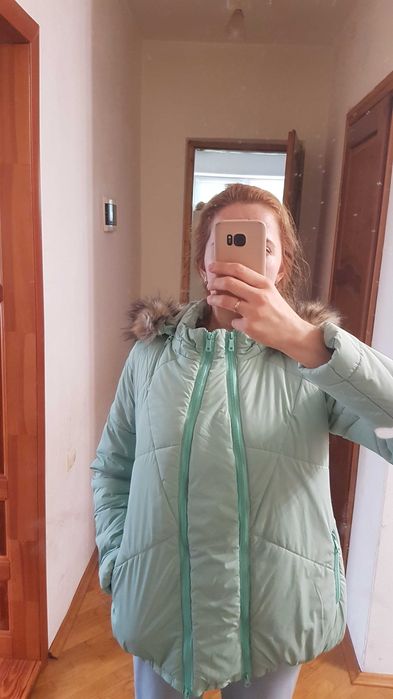 зимова куртка для вагітних пуховик для беременных