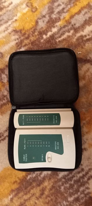 Кабельный тестер RJ45, RJ11 витой пары и телефонного кабеля