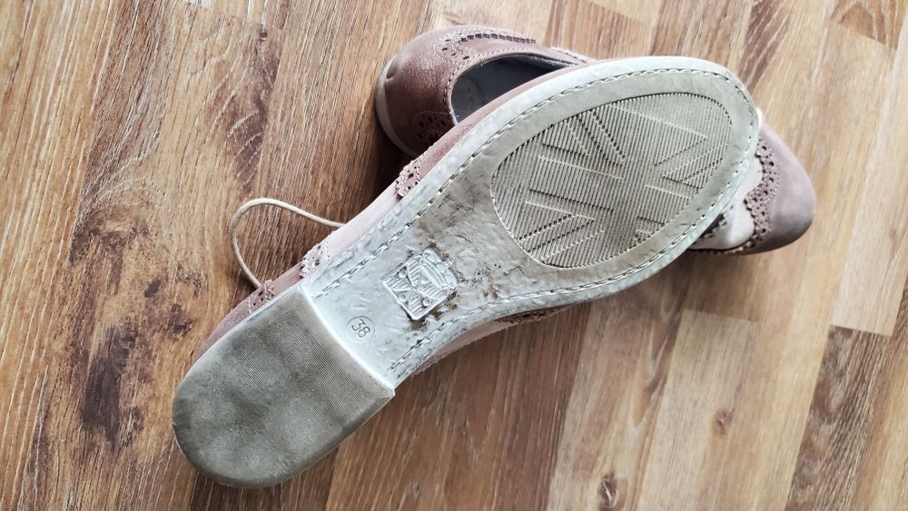 Туфлі оксфорди шкіра нубук 38р