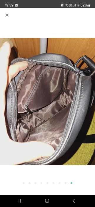 Новая мужская сумка на плече барсетка кожа 100% черная