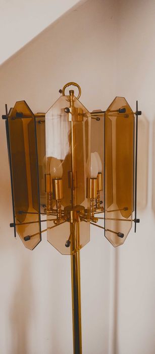 żyrandol zwis Lampa Vintage Art Deco Unikat piękna RETRO PRL