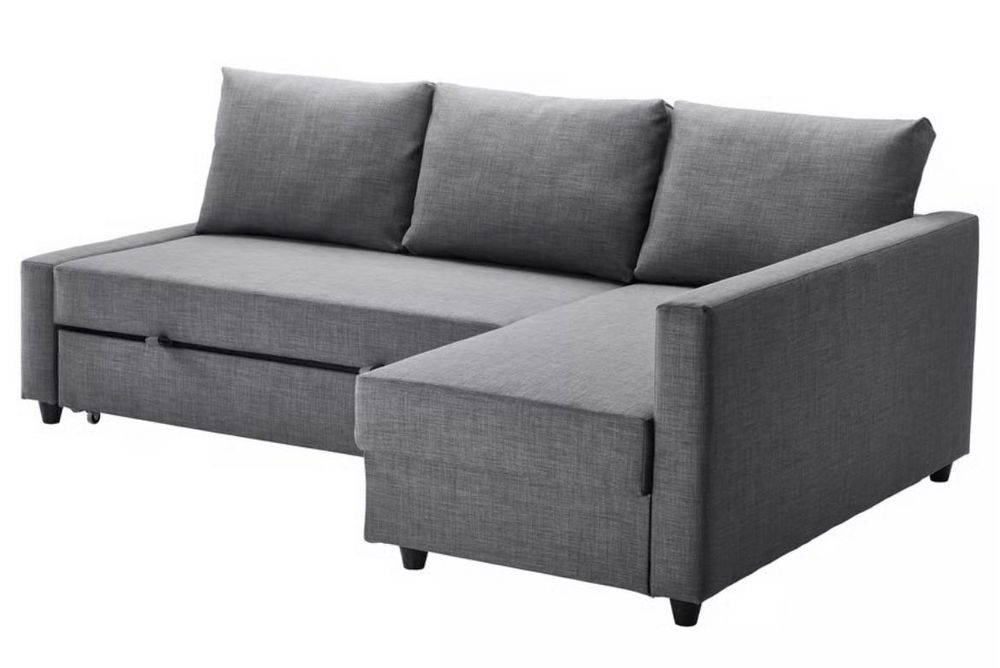 Sofá cama Ikea com baú de arrumação