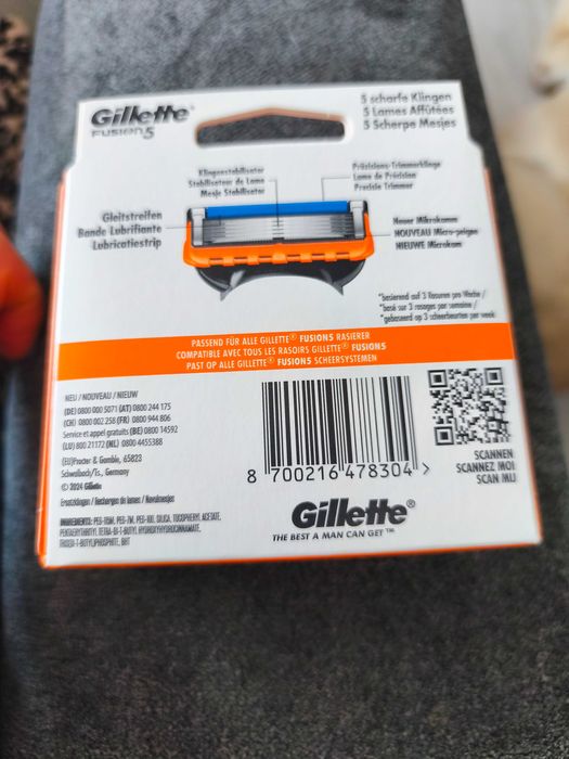 Wkłady do maszynki Gillette fusion 5 , szt12