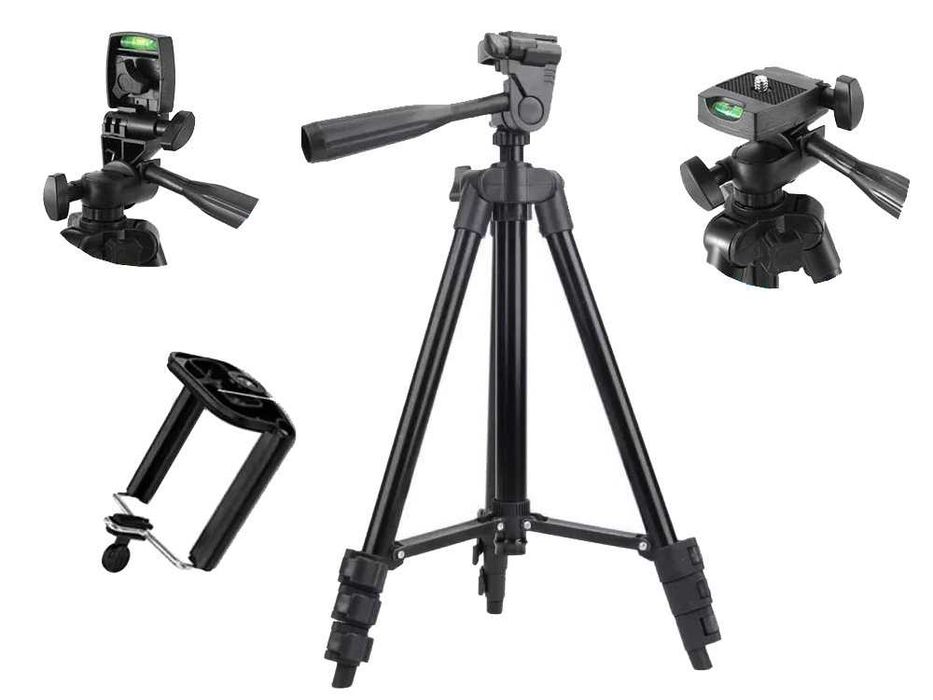 Statyw Telefon Aparat Tripod 100cm Pilot Bluetooth Uchwyt 4w1