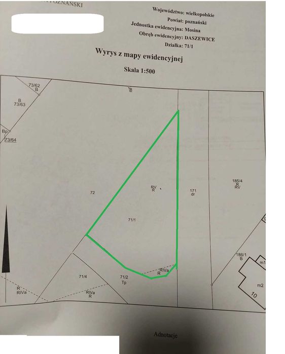 Działka budowlana Daszewice