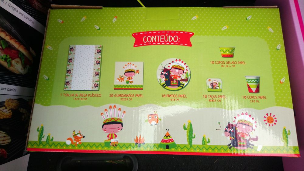 Conjunto festa de anos Indio