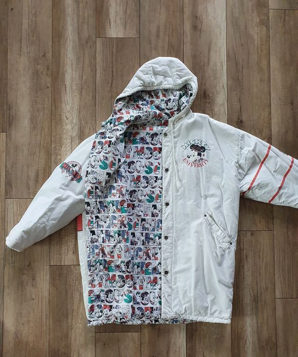 Kurtka długa Płaszcz MICKEY MOUSE dwustronna