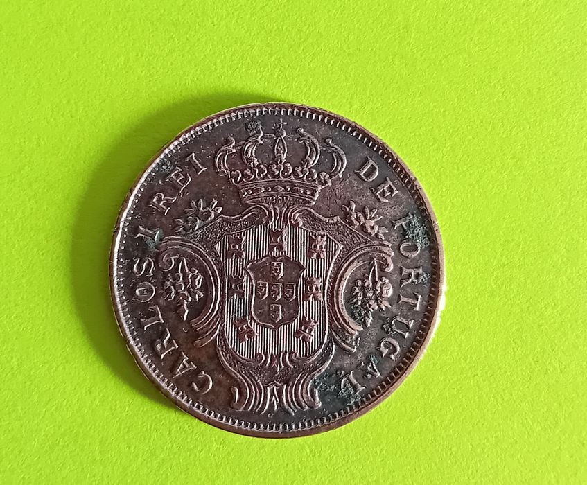 Moeda em cobre de 5 Reis de 1901