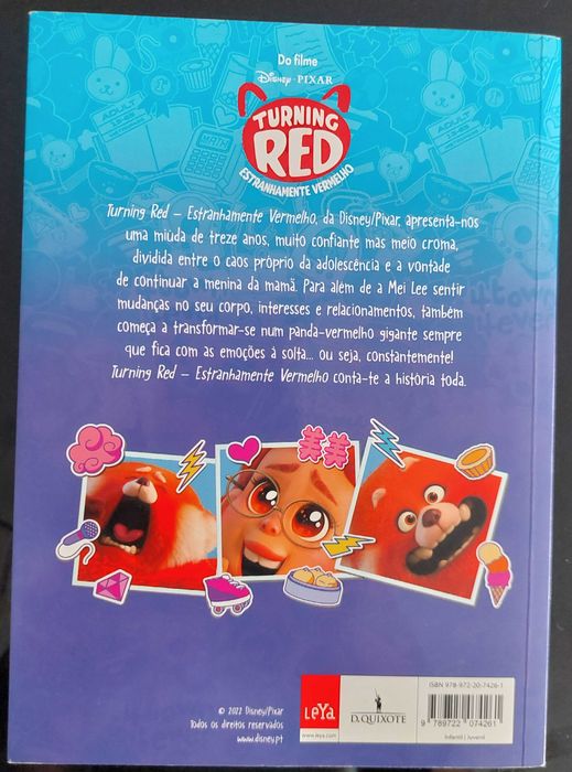 Livro “Turning Red - Estranhamente Vermelho - Narrativa Juvenil”, NOVO