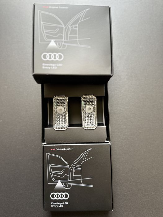 Оригинальная LED проекция логотипа Audi Кольца подсветка дверей