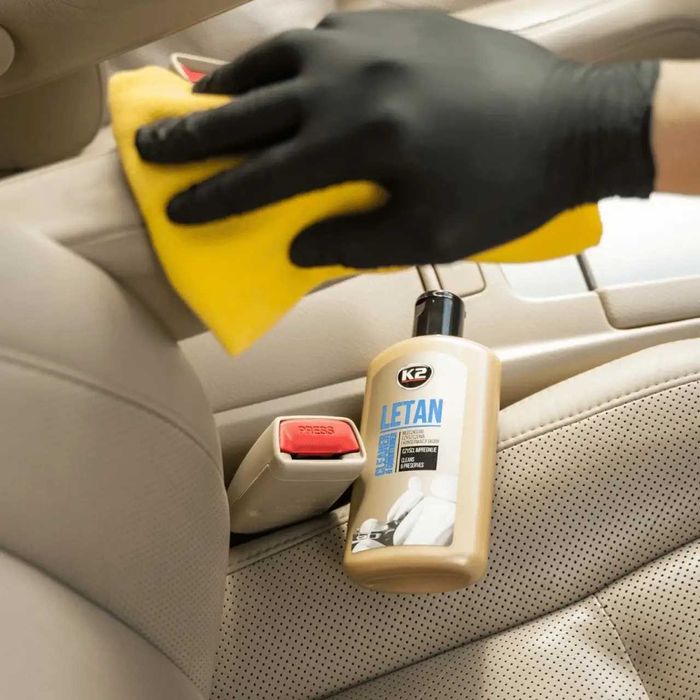 Очиститель, кондиционер кожи K2 Letan салона авто пенный молочко спрей