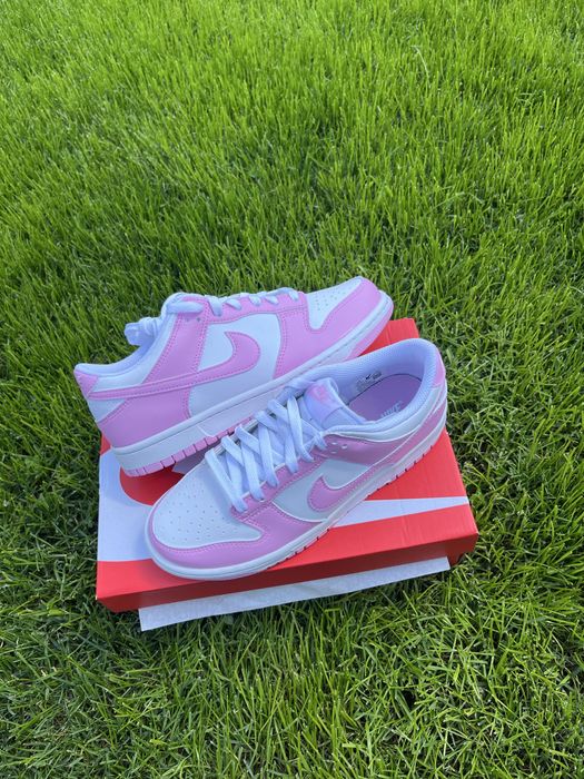 Nike Dunk Low GS biało różowe buty sportowe rozmiar 37.5 eu
