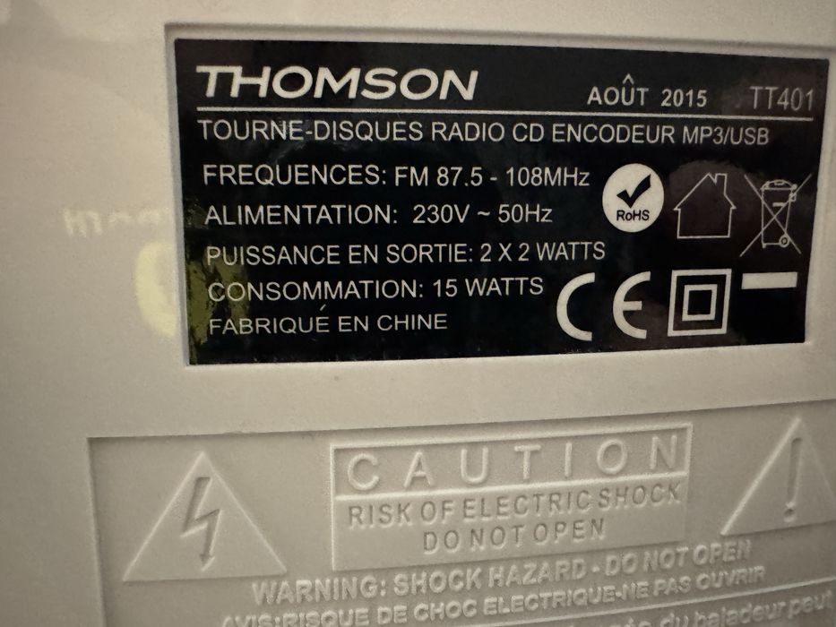 Thomson TT401 - gramofon