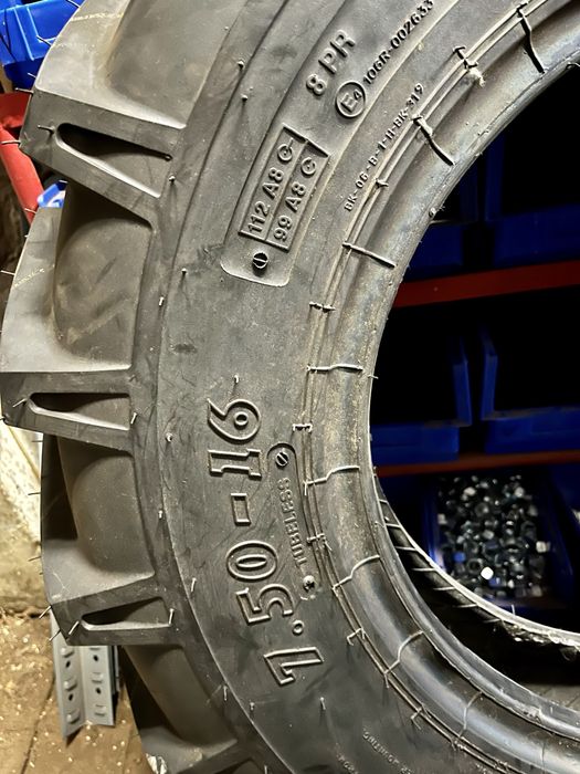 Opona rolnicza 7.50-16 7.50x16 BKT nowa traktorowa