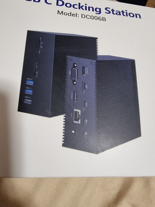 Stacja dokująca USB C z podwójnym monitorem
Stacja dokująca USB C z :