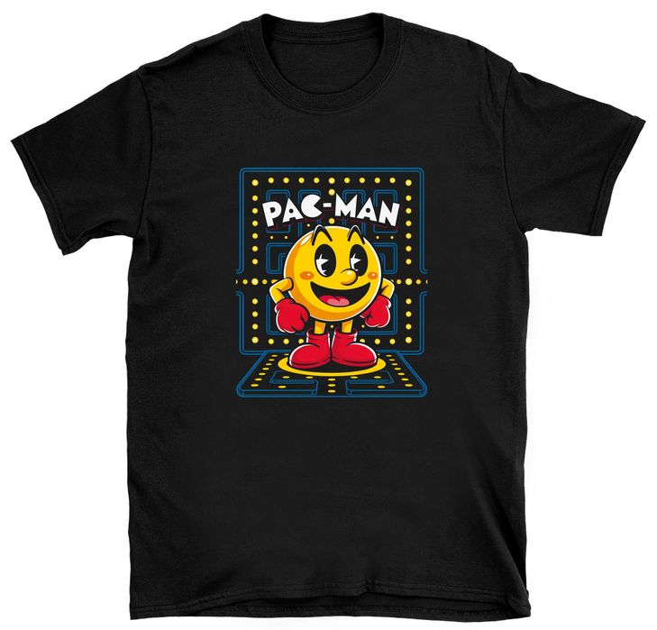 koszulka pac-man retro gry, koszulka na prezent pac-man stare gry