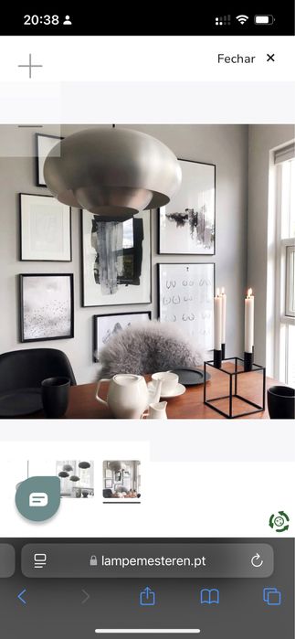 Candeeiro Suspenso Ø30 Brushed Aluminium Frandsen - NOVO