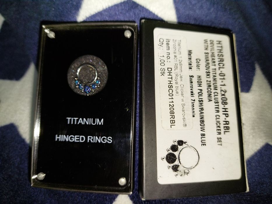 Piercing septo com cristais da Swarovski