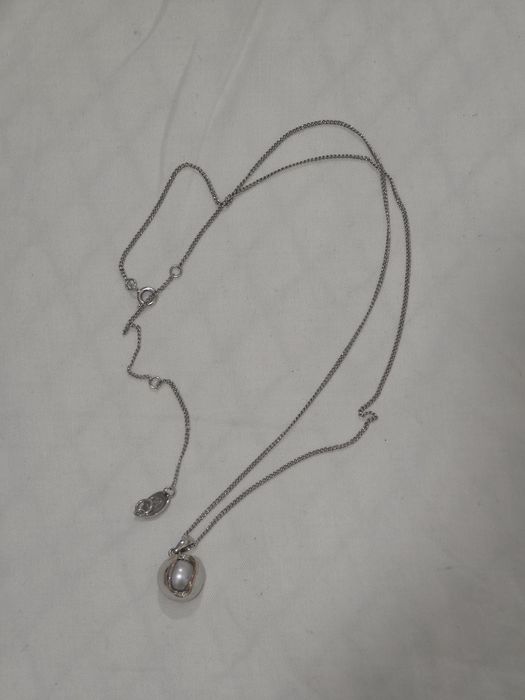 Colar Salacia Silver Oyster com pérola Clogau
