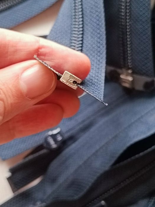 Змейка молния синяя , разъёмная 50 см , спираль