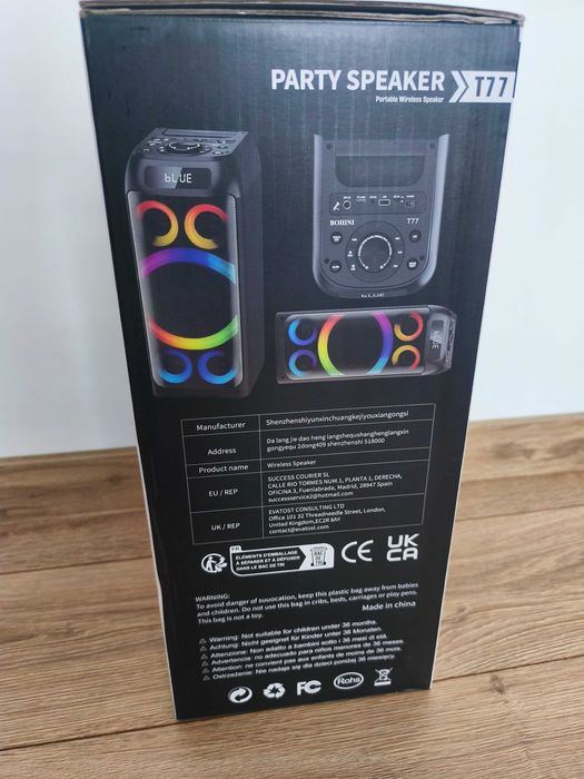 Głośnik Bluetooth BOHINI T77