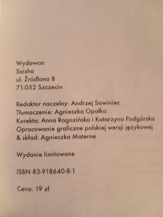 Manga Wild Rock Kazusa Takashima edycja polska 2005r