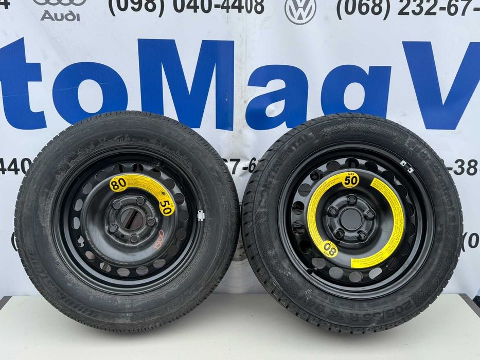 запаска повнорозмірне запасне колесо 5/112 R15 R16 диск шина докатка