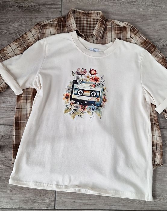 Tshirt Bocca kaseta / Beż