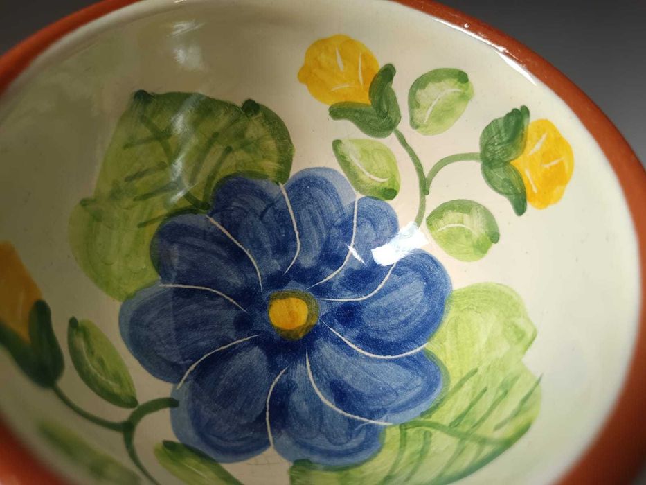 Tacinha em Faiança Portuguesa – Pintura Floral Artesanal