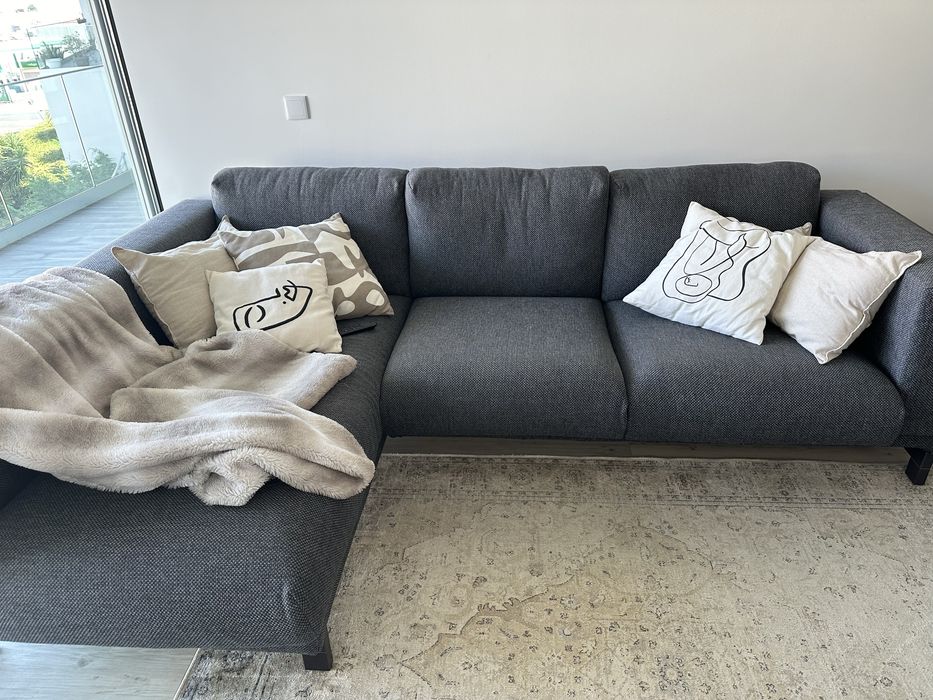 sofá 3 lug c/chaise longue