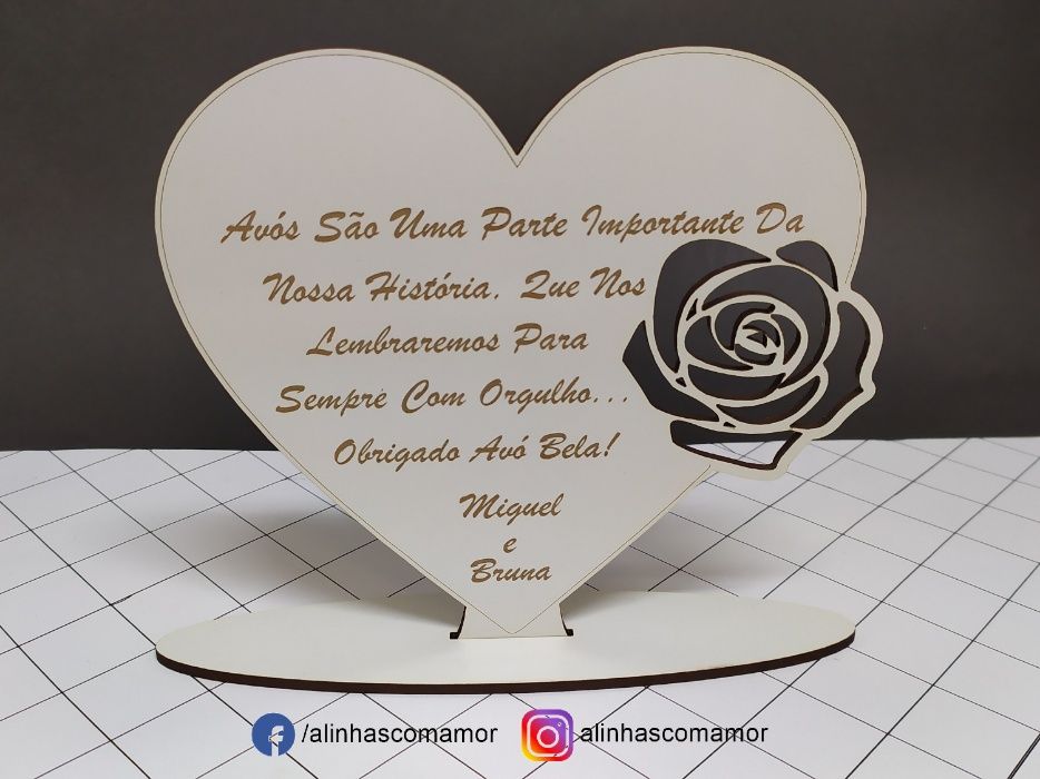 Coração em MDF personalizado