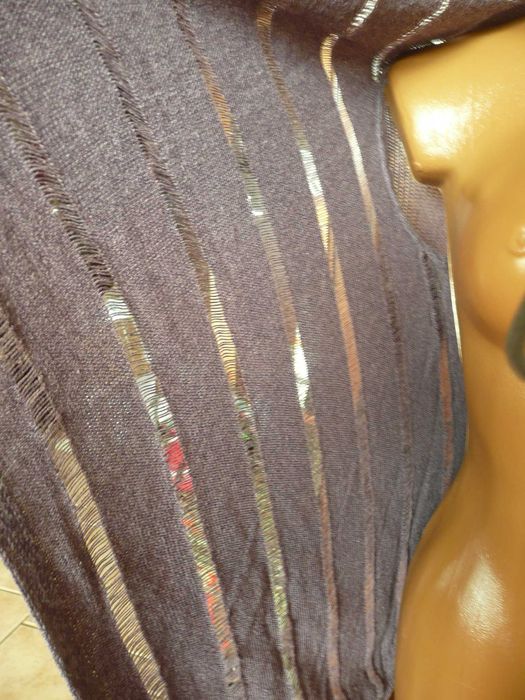 Marks&Spencer dzianinowy ażurowy sweterek NARZUTKA