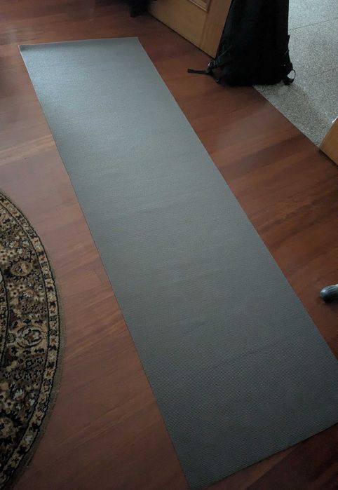 Tapete yoga 3mm cinzento 200cm