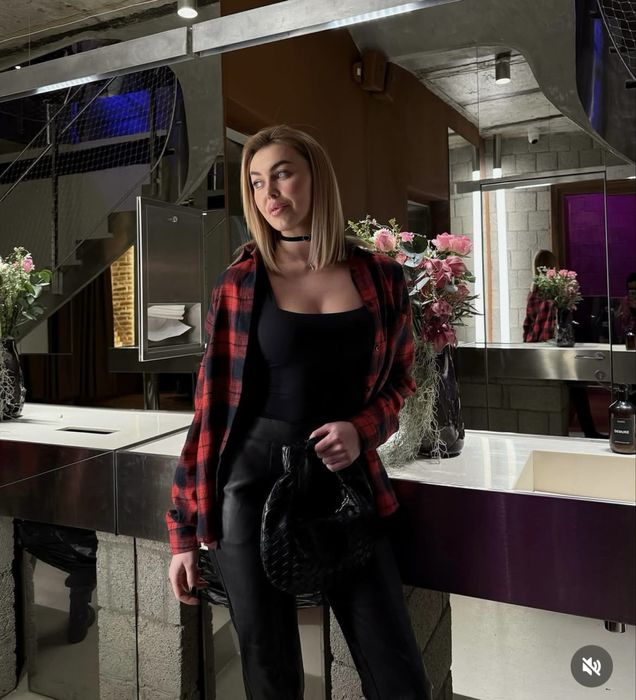 Сорочка трендова в клітинку