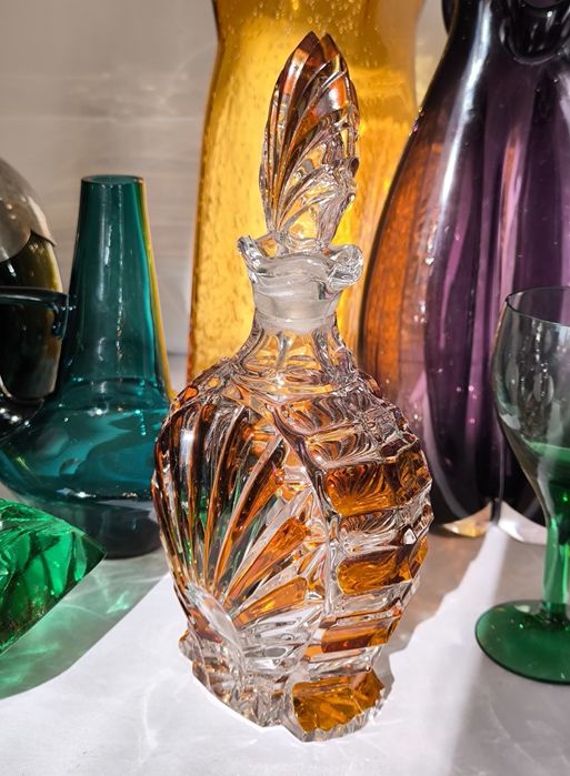 Karafka piękny stary kryształ