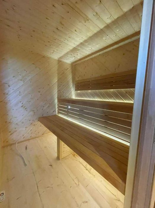 SAUNA zewnętrzna PREMIUM - 2.35x2.35m 9kw