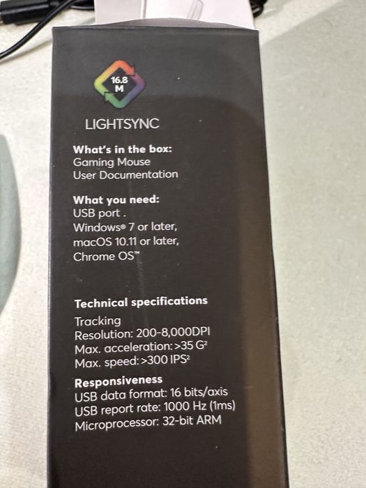 Mysz logitech g102 czarna