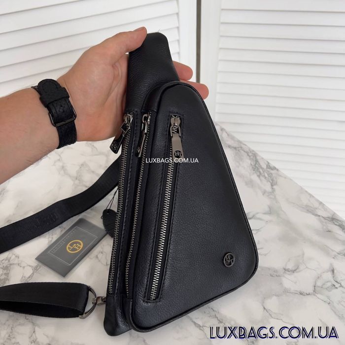 Мужская нагрудная сумка слинг H.T Leather