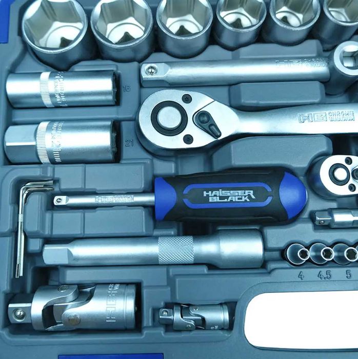 Набір інструментів професійний 94 од. Haisser BLACK  авто набір